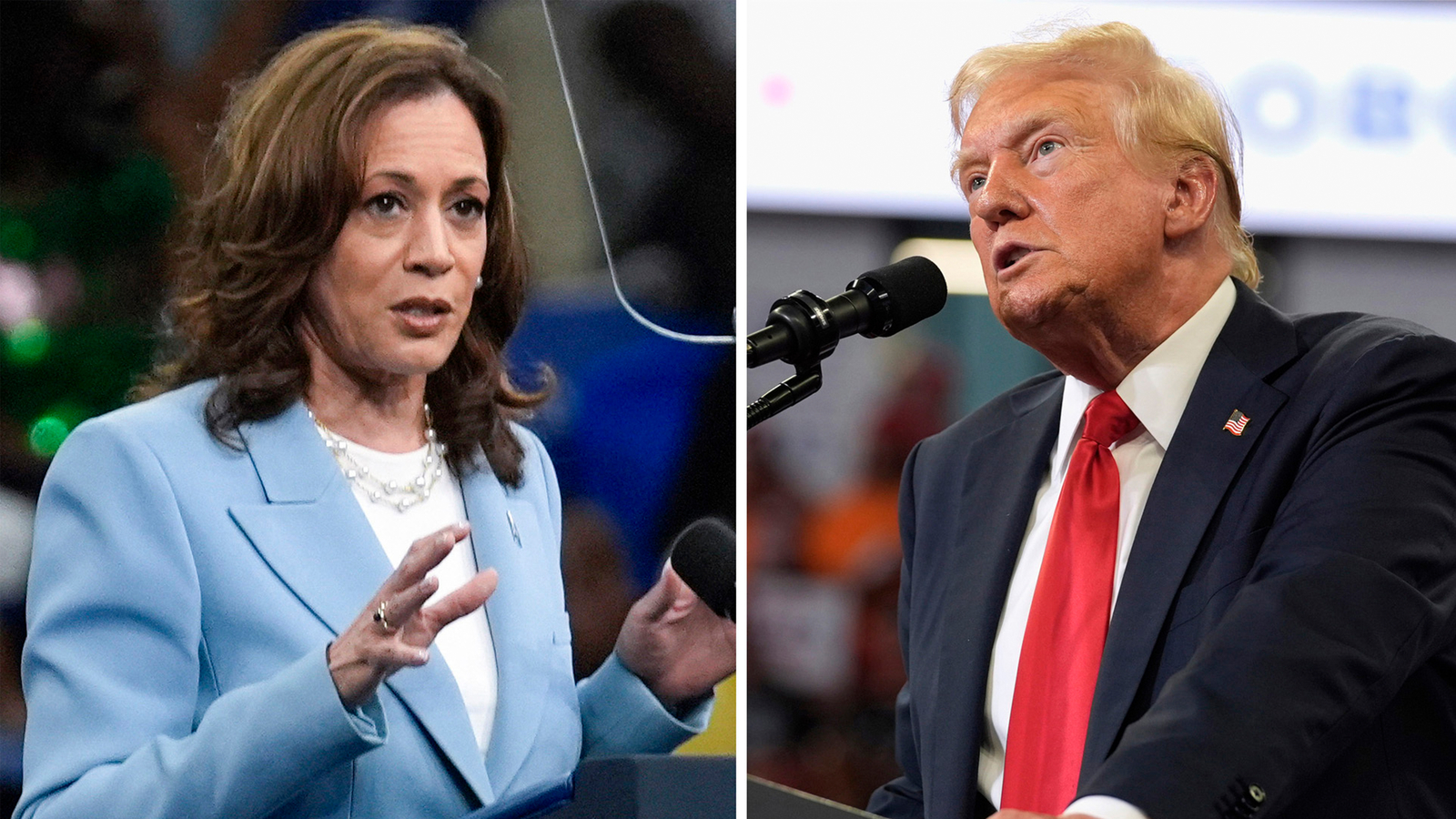 Trump, Harris tied on eve of presidential debate